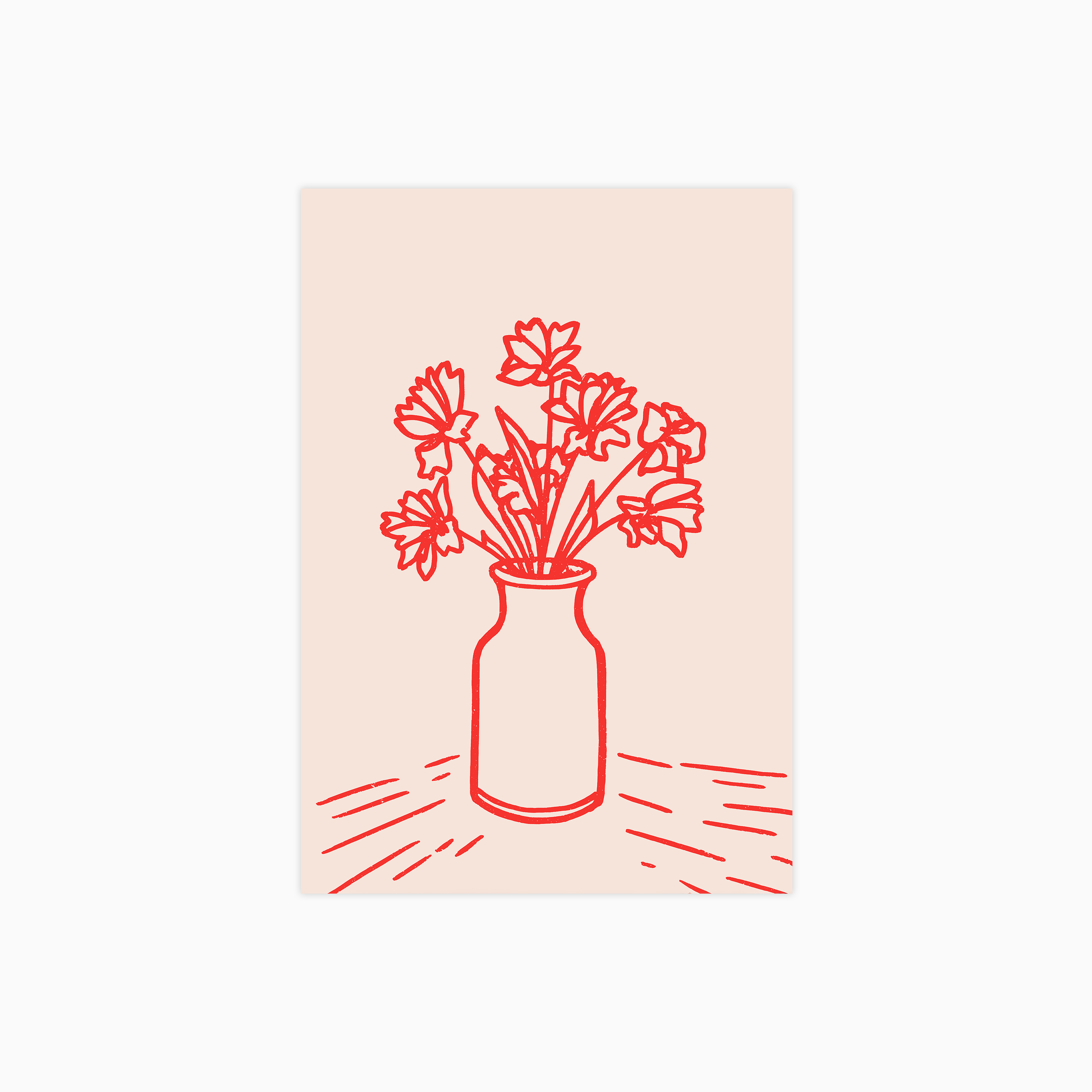 Red Bouquet Poster