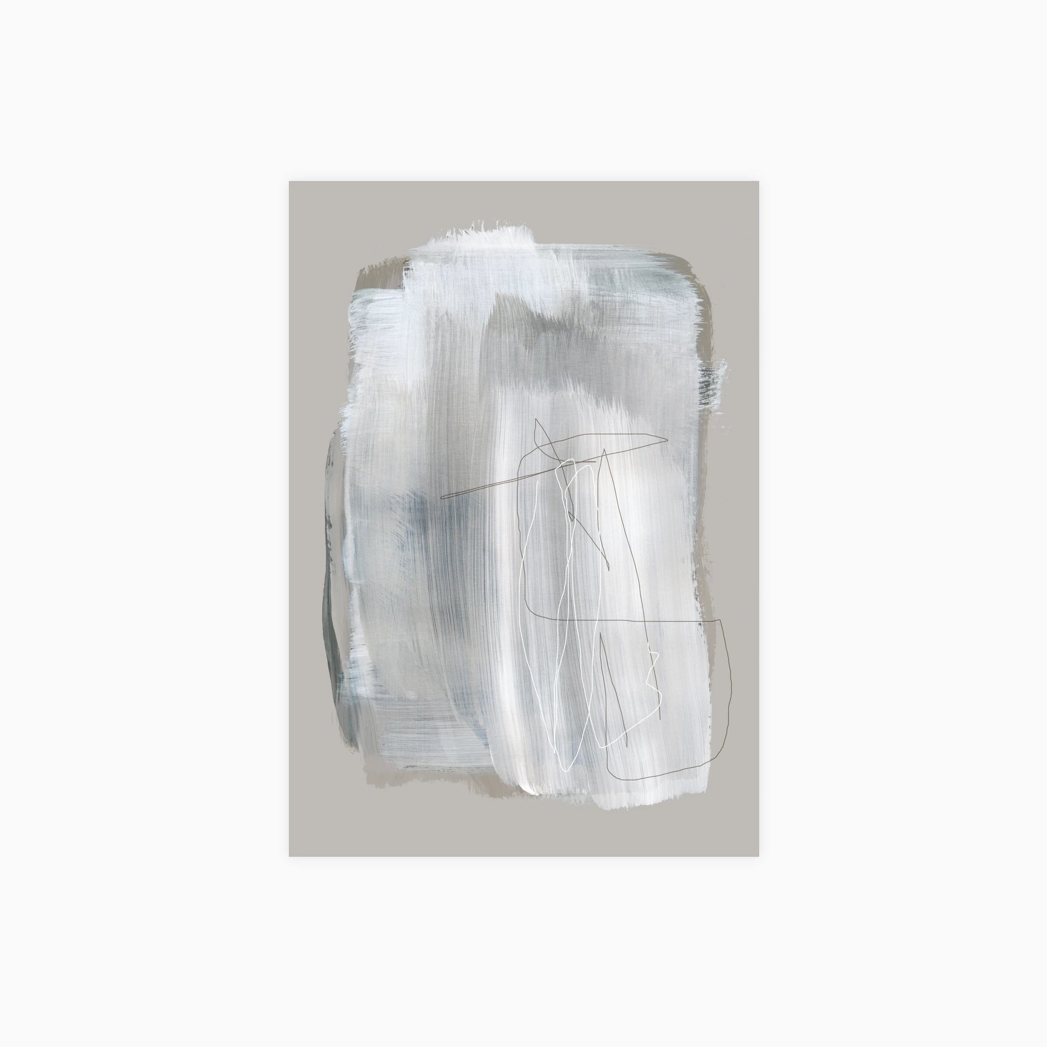 Abstract Brush Strokes 109 Poster