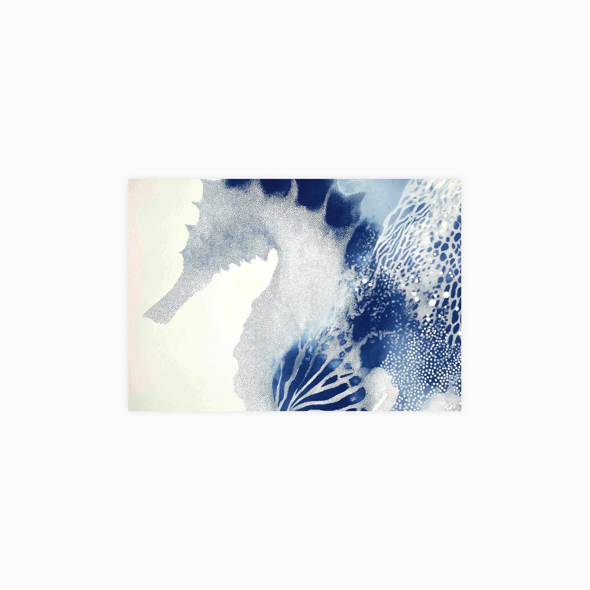 Abstract Seahorse Poster
