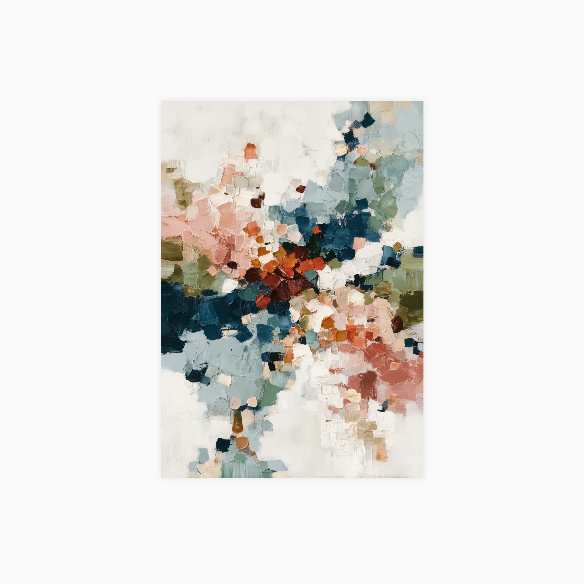 Impasto Burst II Poster