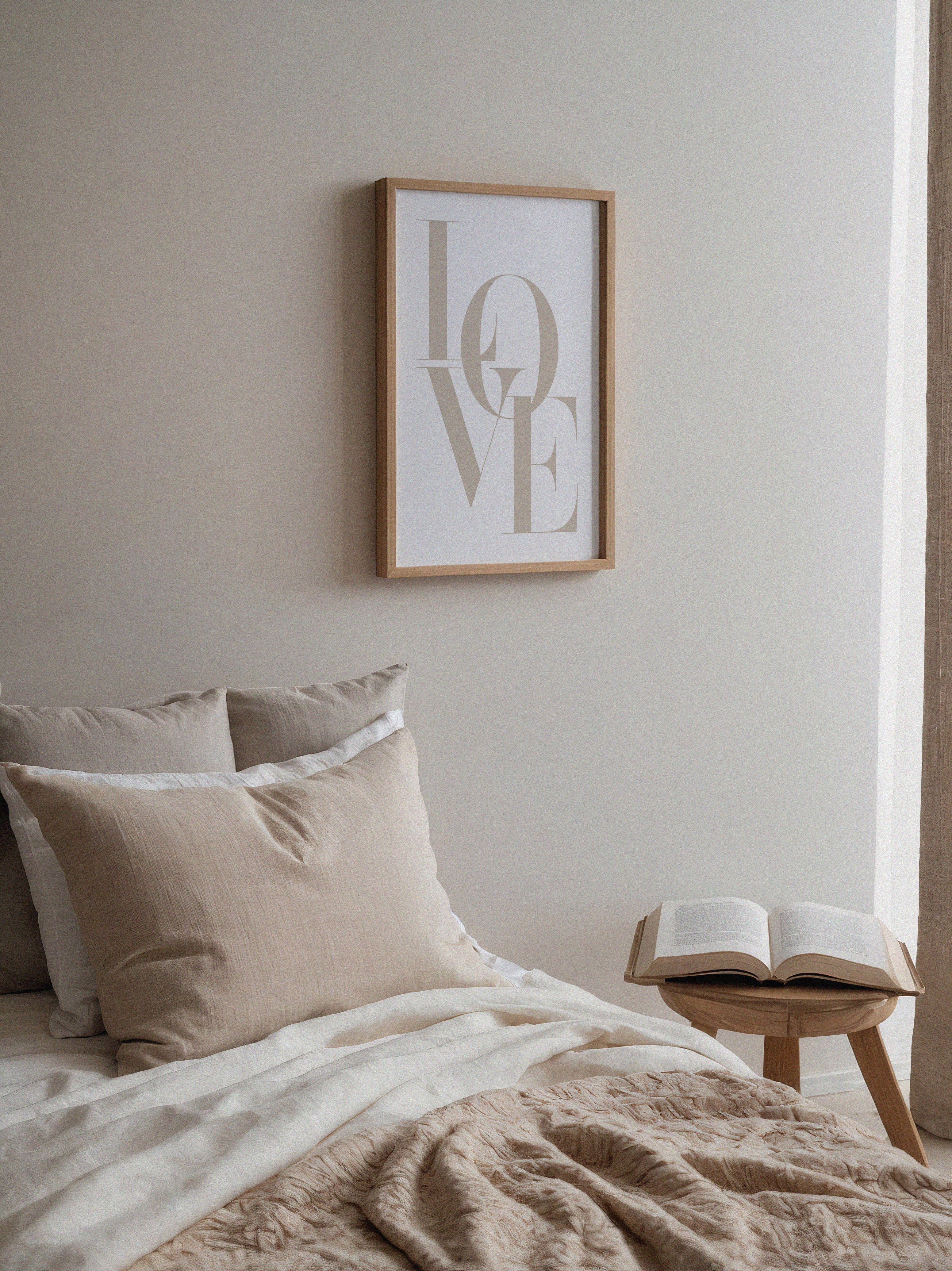 Love Beige Poster