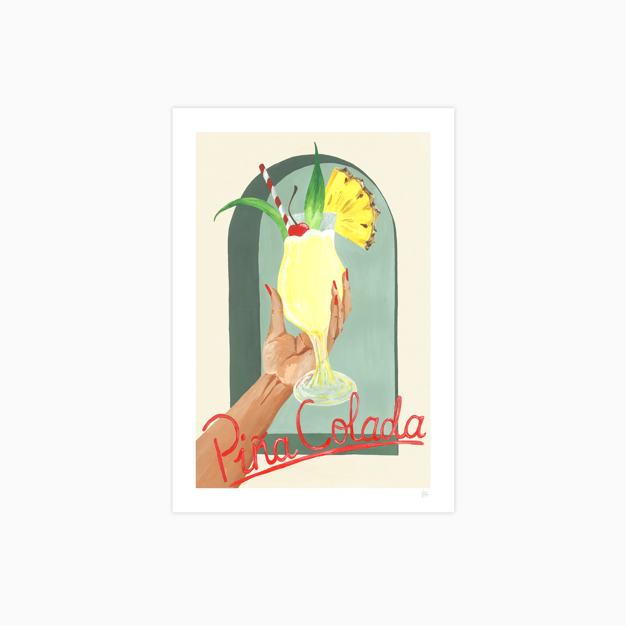 Piña Colada Cocktail Poster