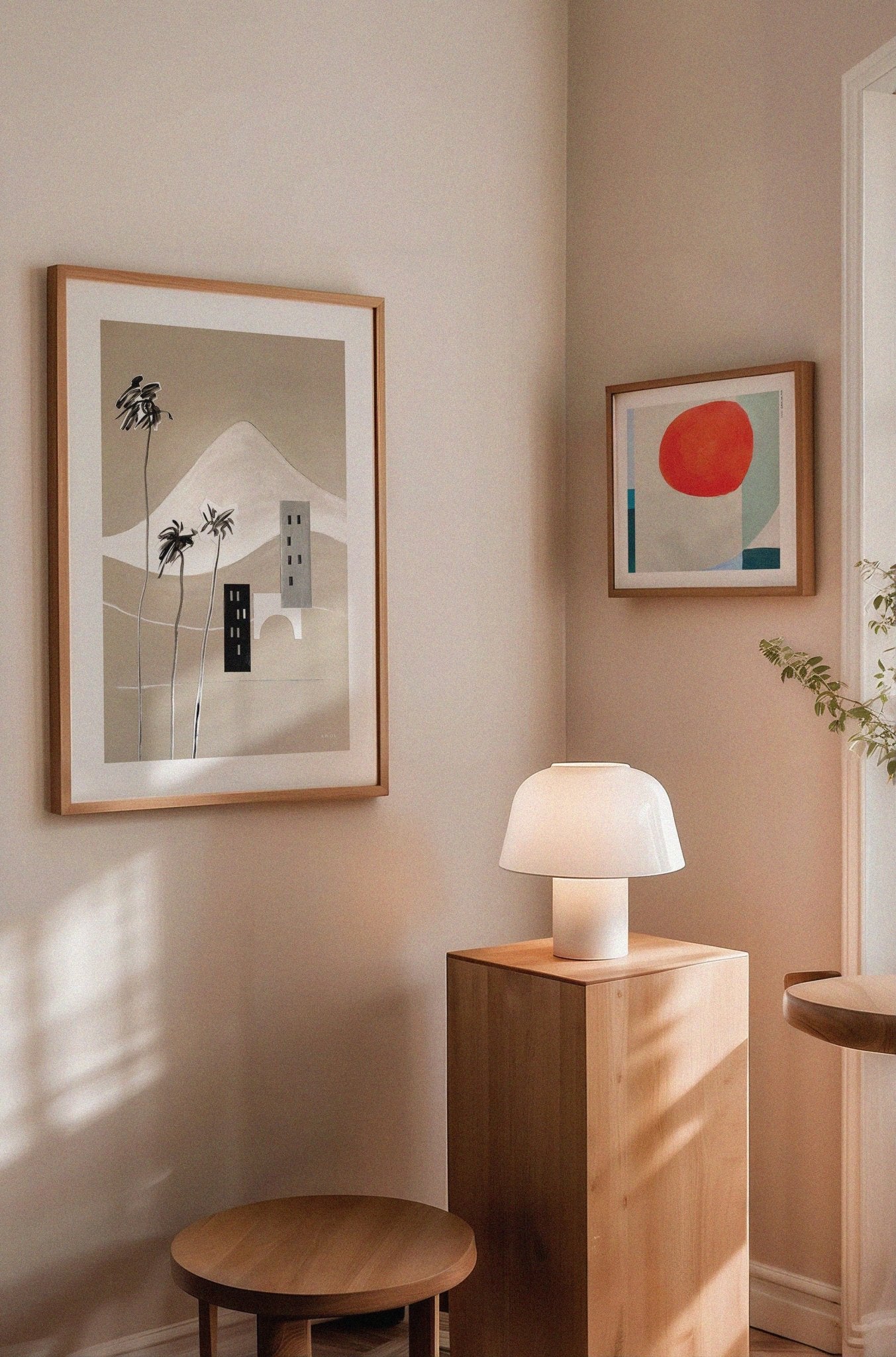 Snowy Alps by the Med Poster