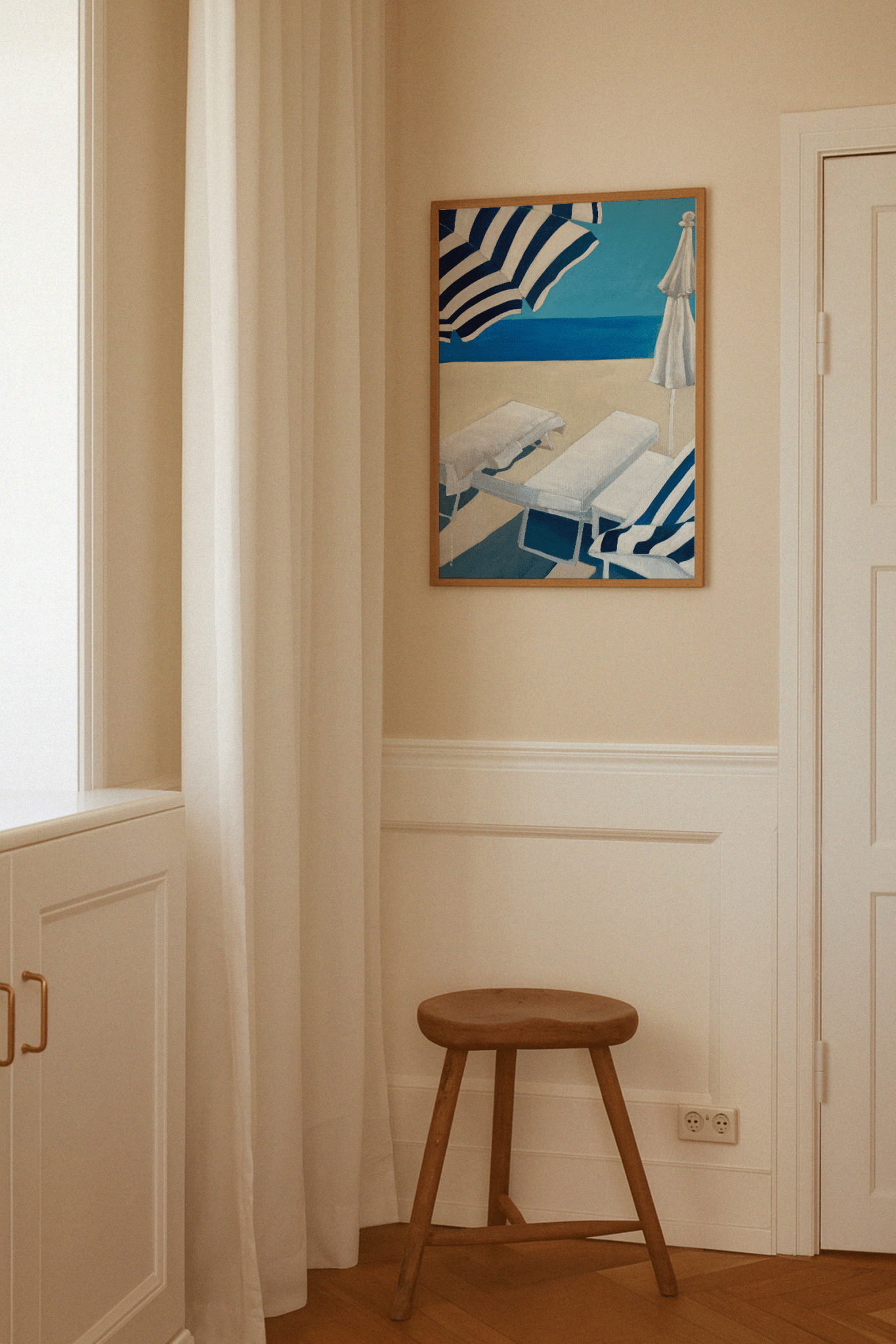 French Riviera Beach Poster