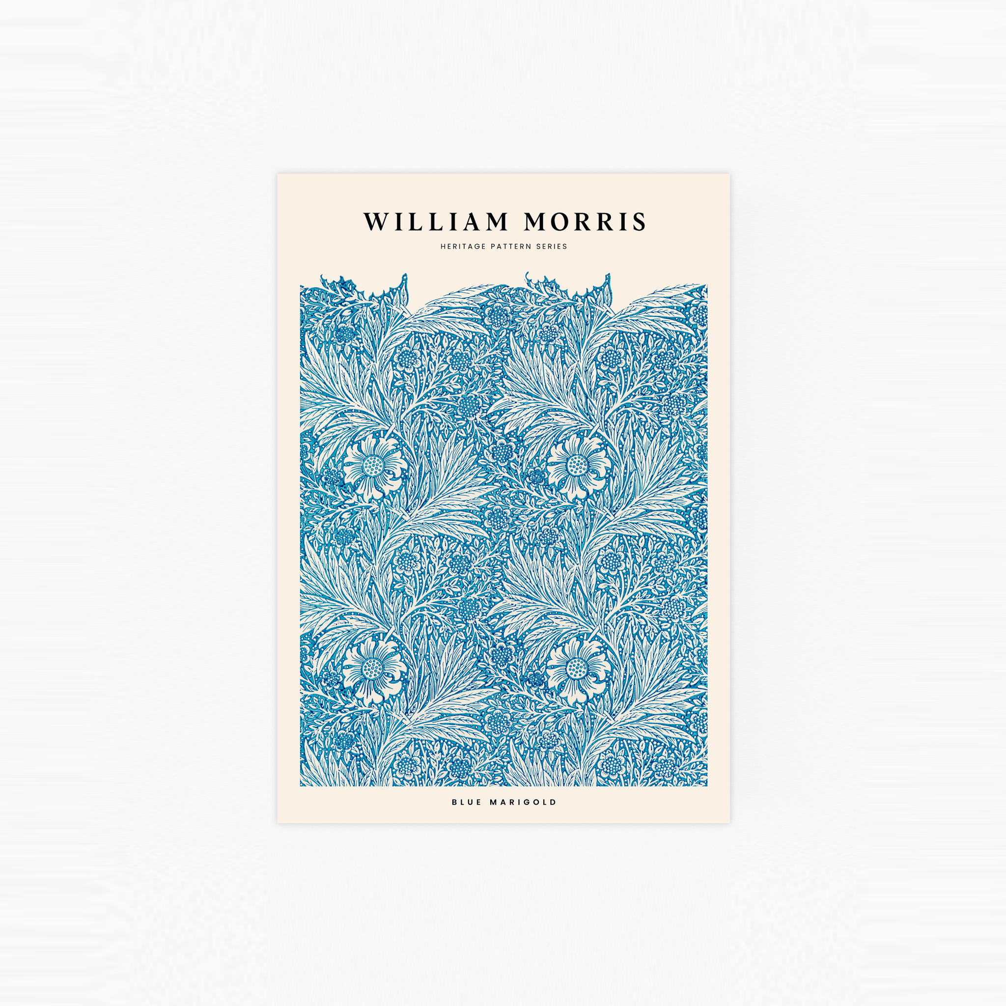 Blue Marigold Poster