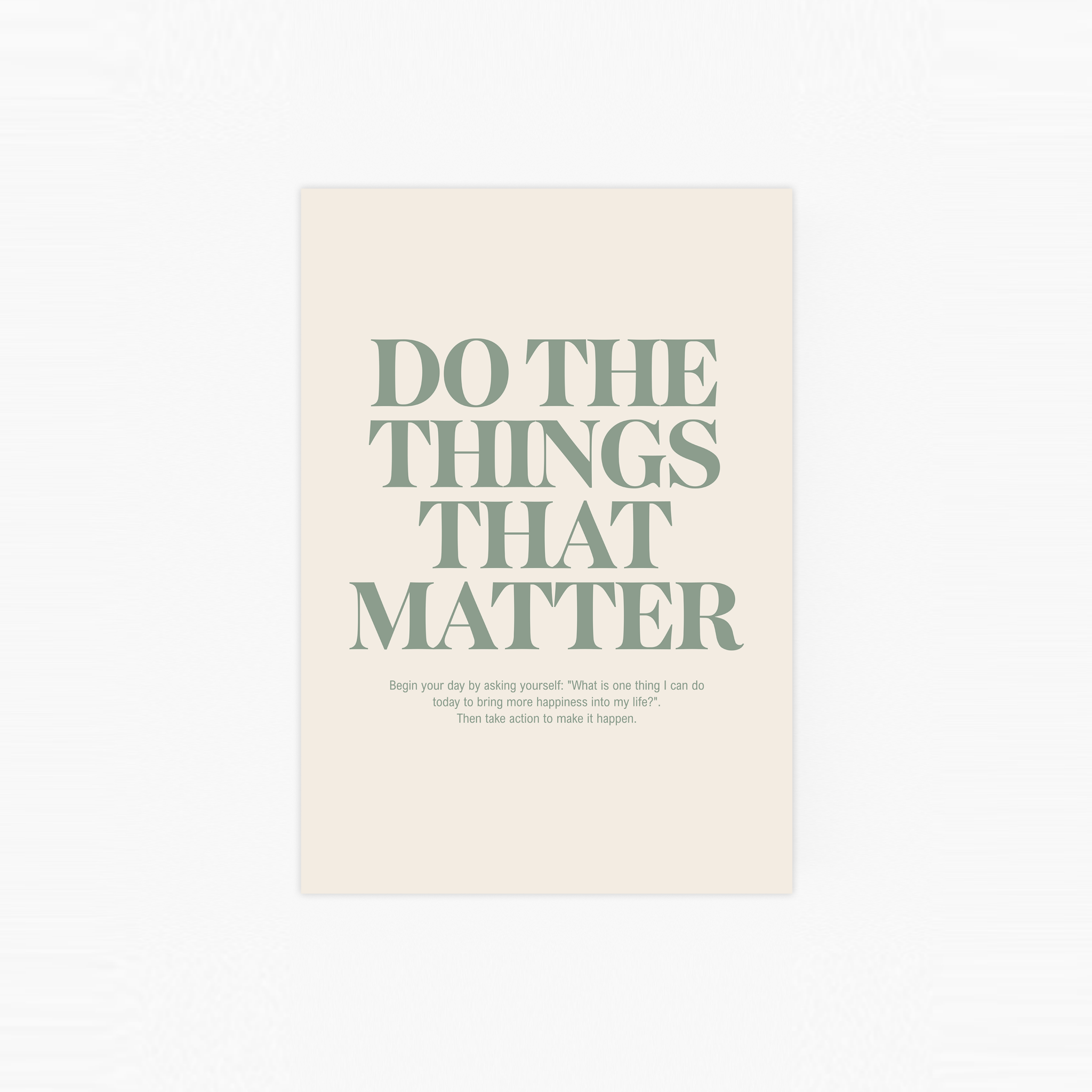 Things That Matter Poster