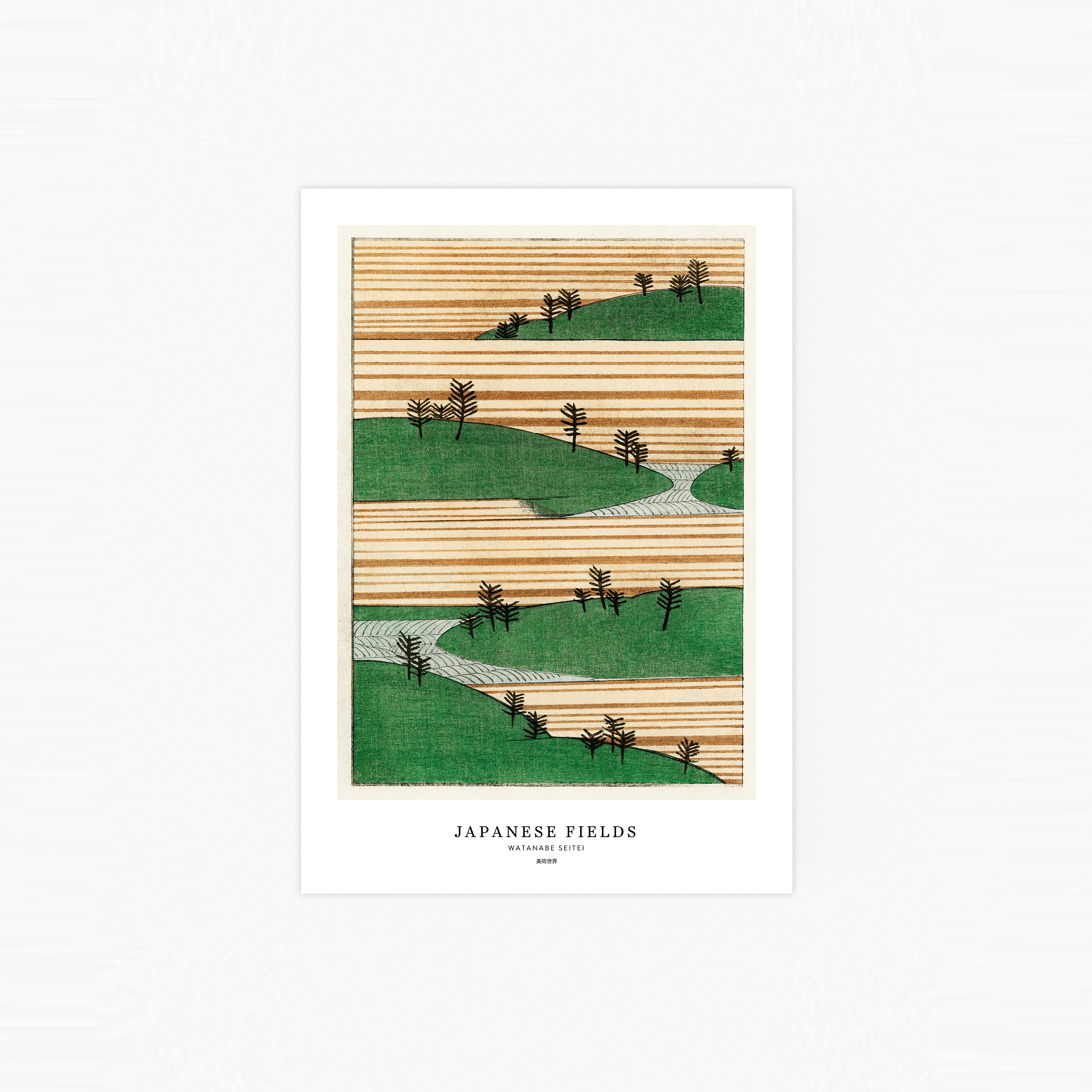 Japanese Fields Poster