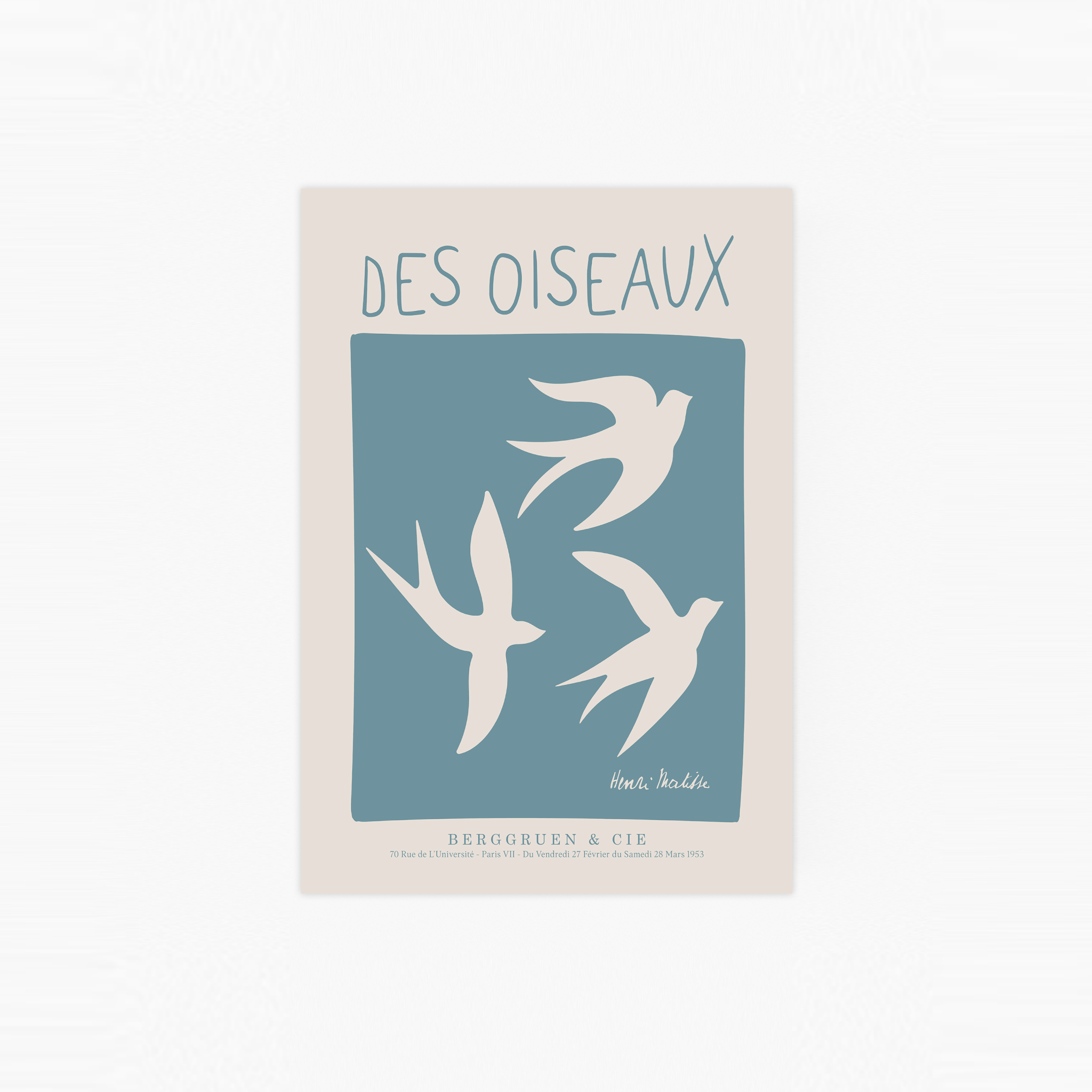 Matisse Des Oiseaux Poster
