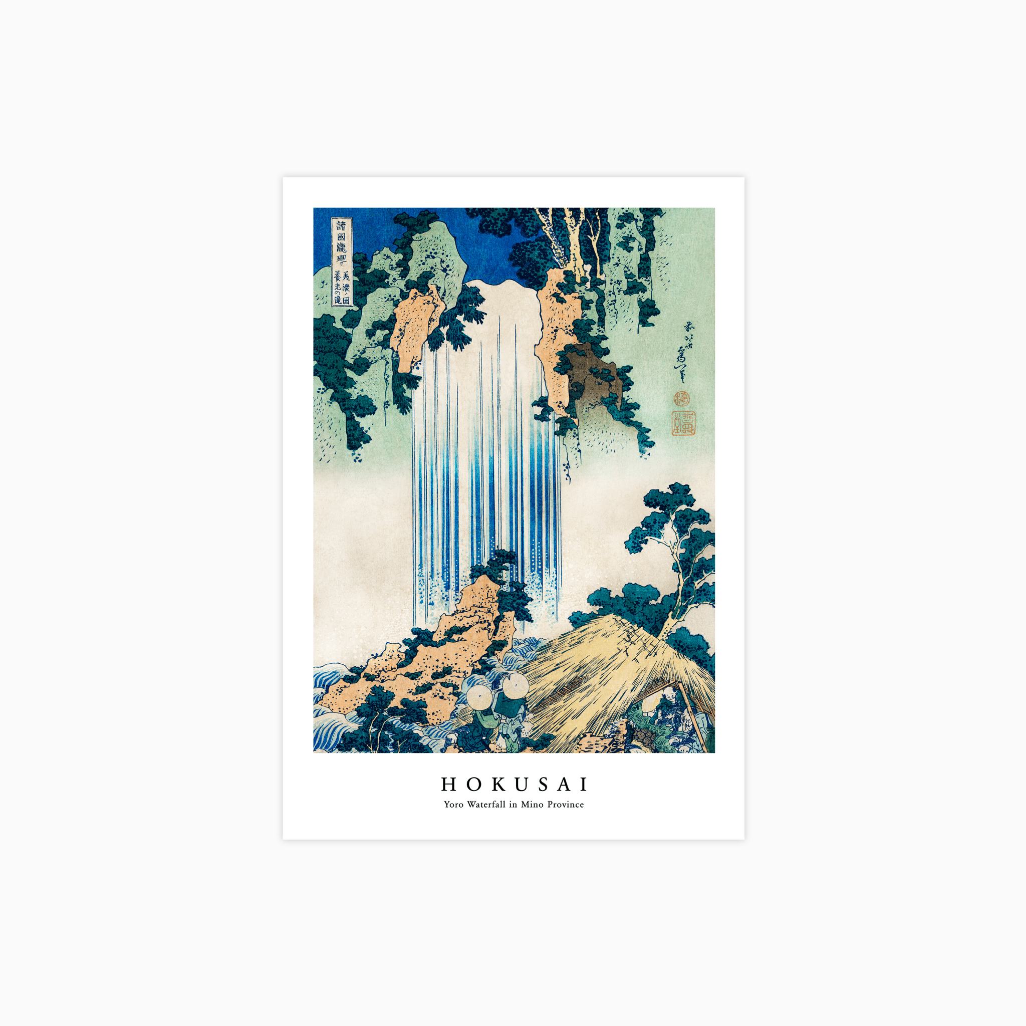 Yoro Waterfall in Mino Province Poster