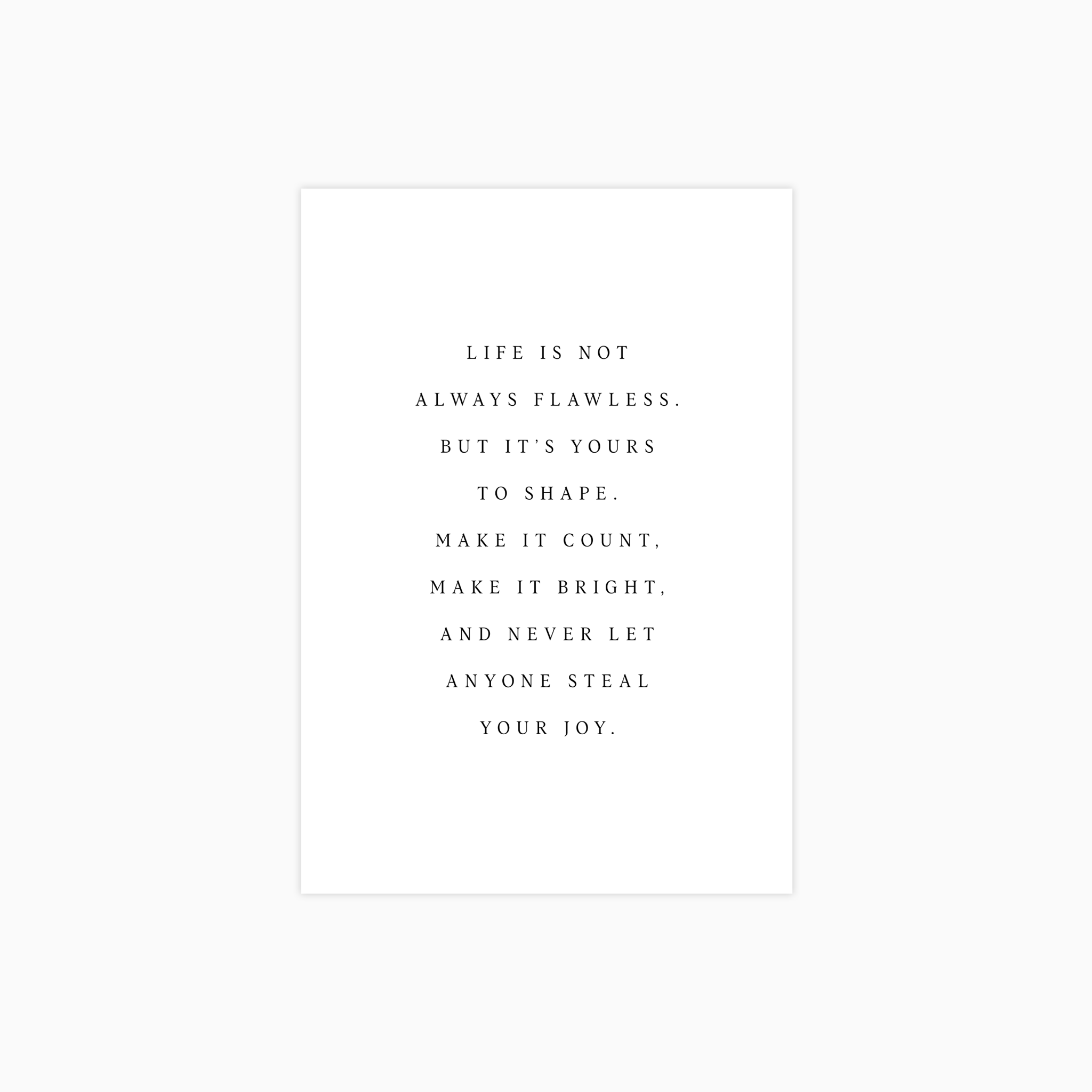 Never Let Anyone Steal Your Joy Poster