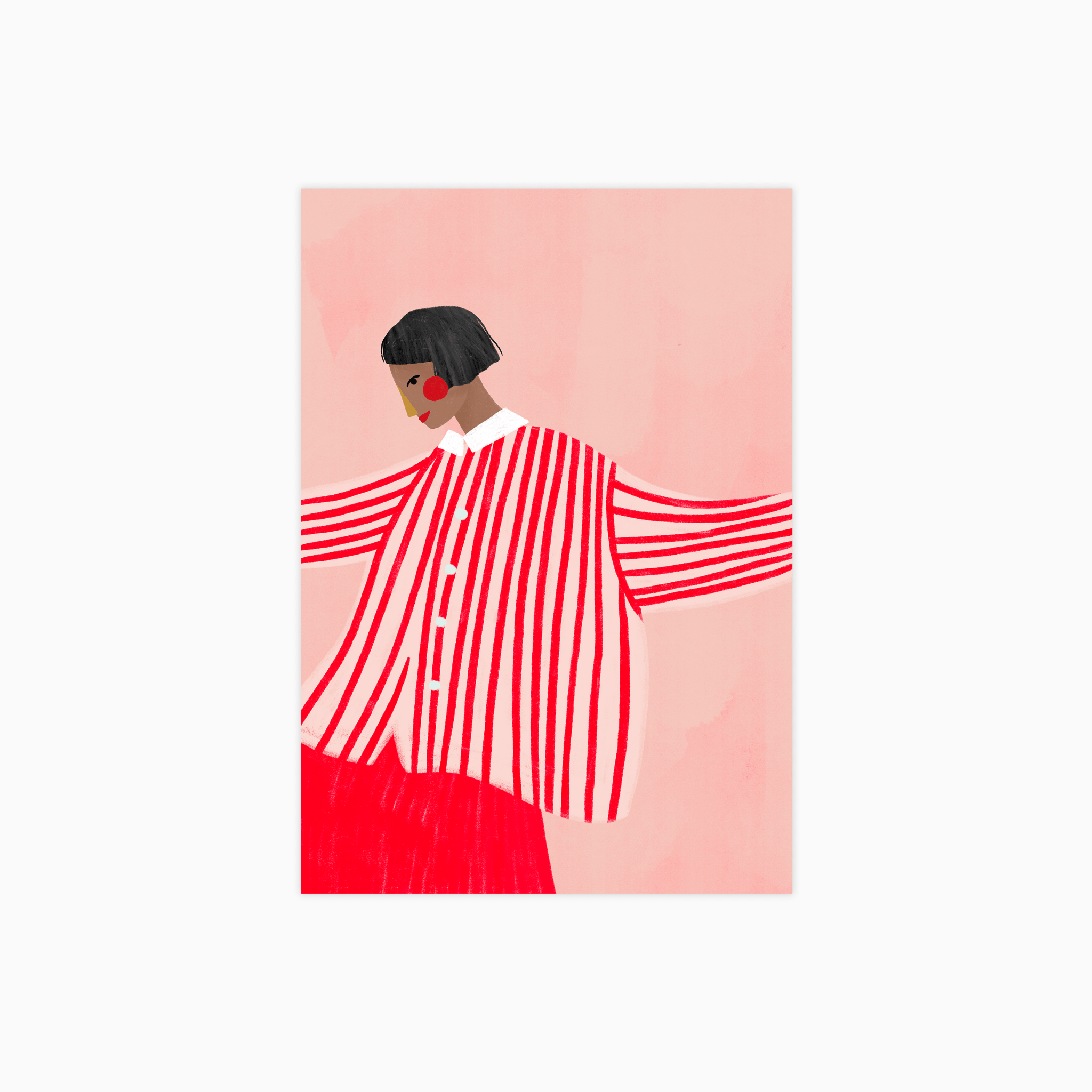 The Woman with the Red Skirt Poster