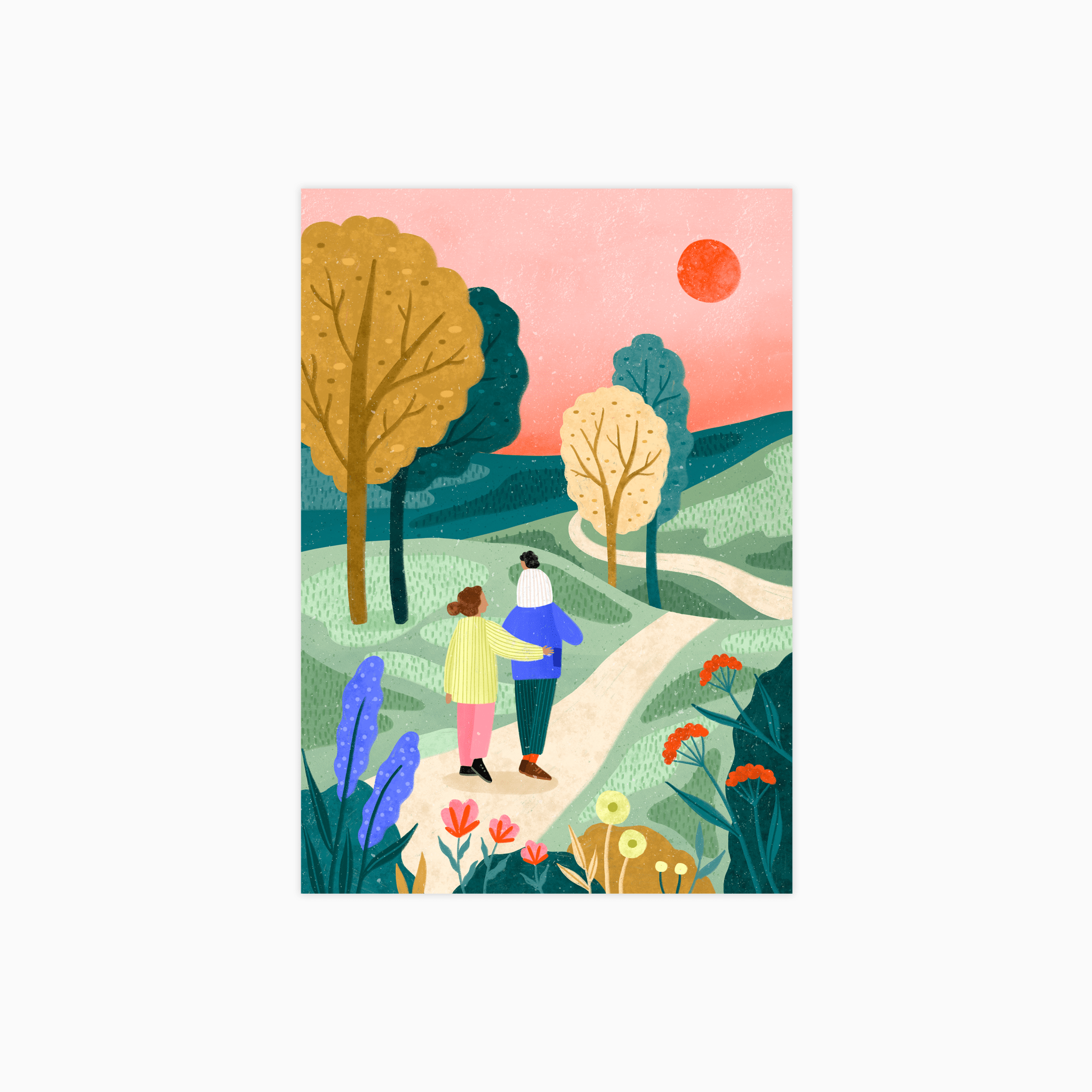 Family Park Walk Poster