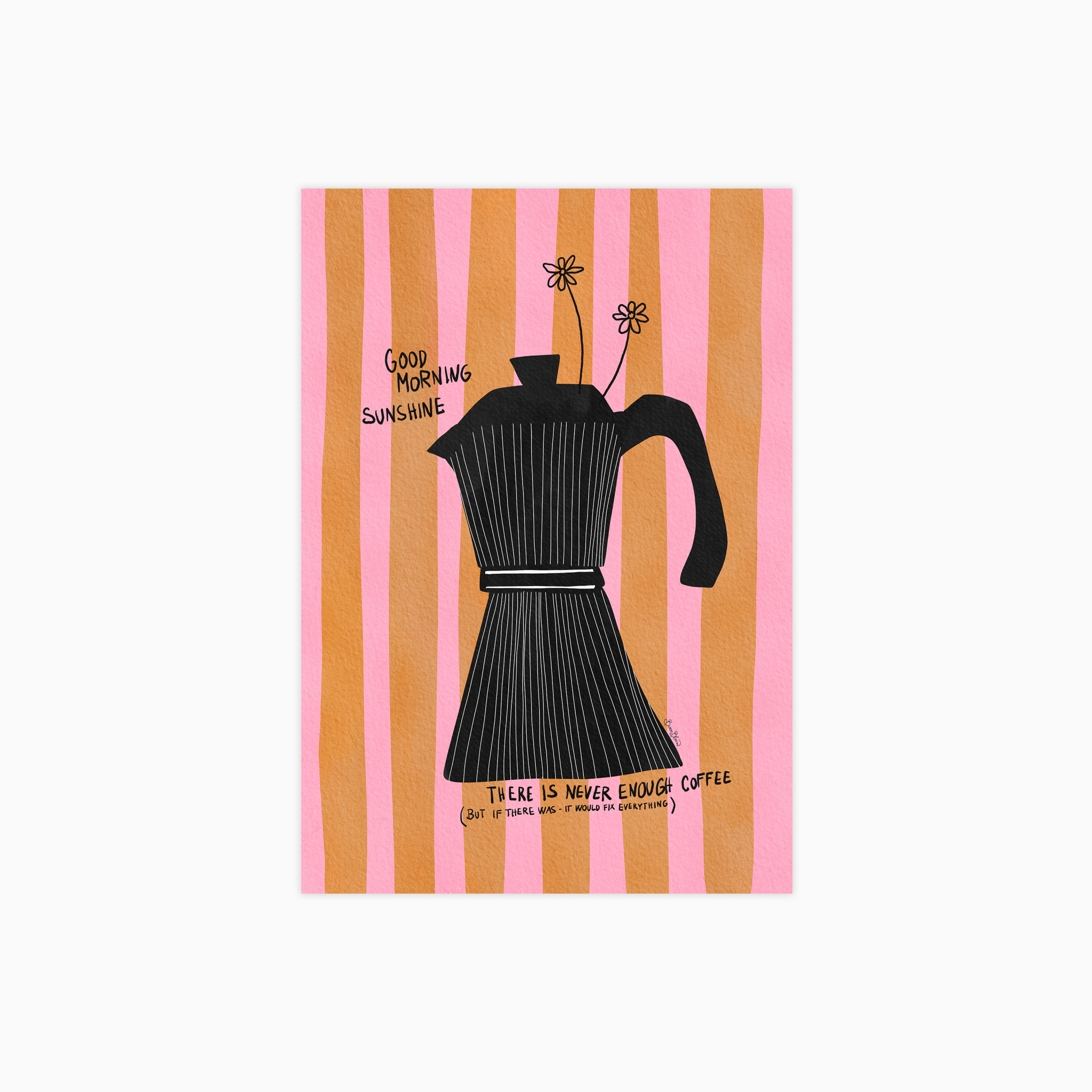 Moka Pot Mornings Poster