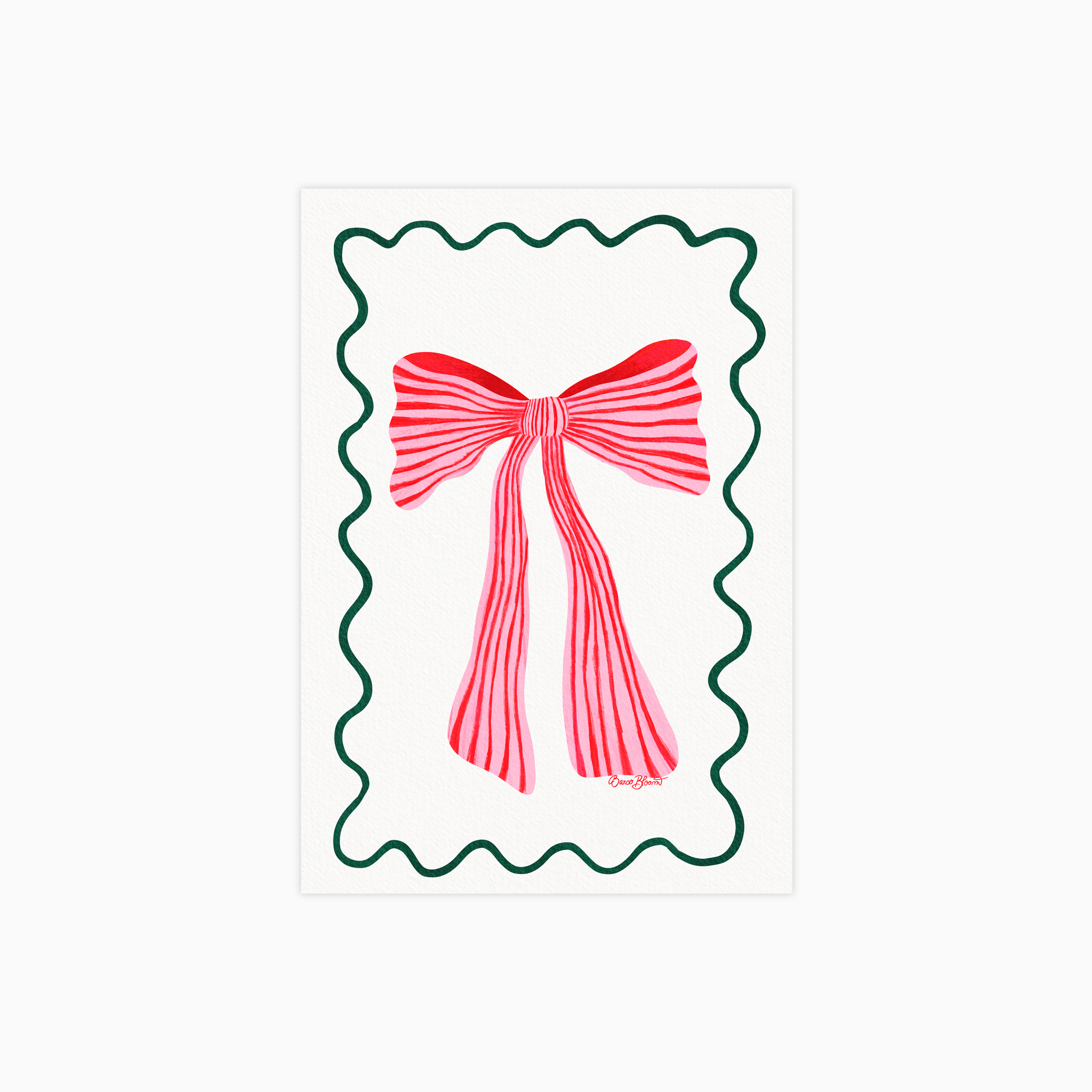 Festive Bow & Ribbon Poster