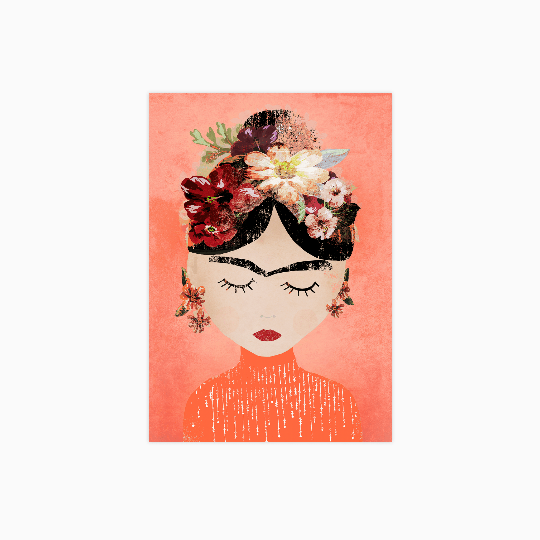 Frida Peach Poster