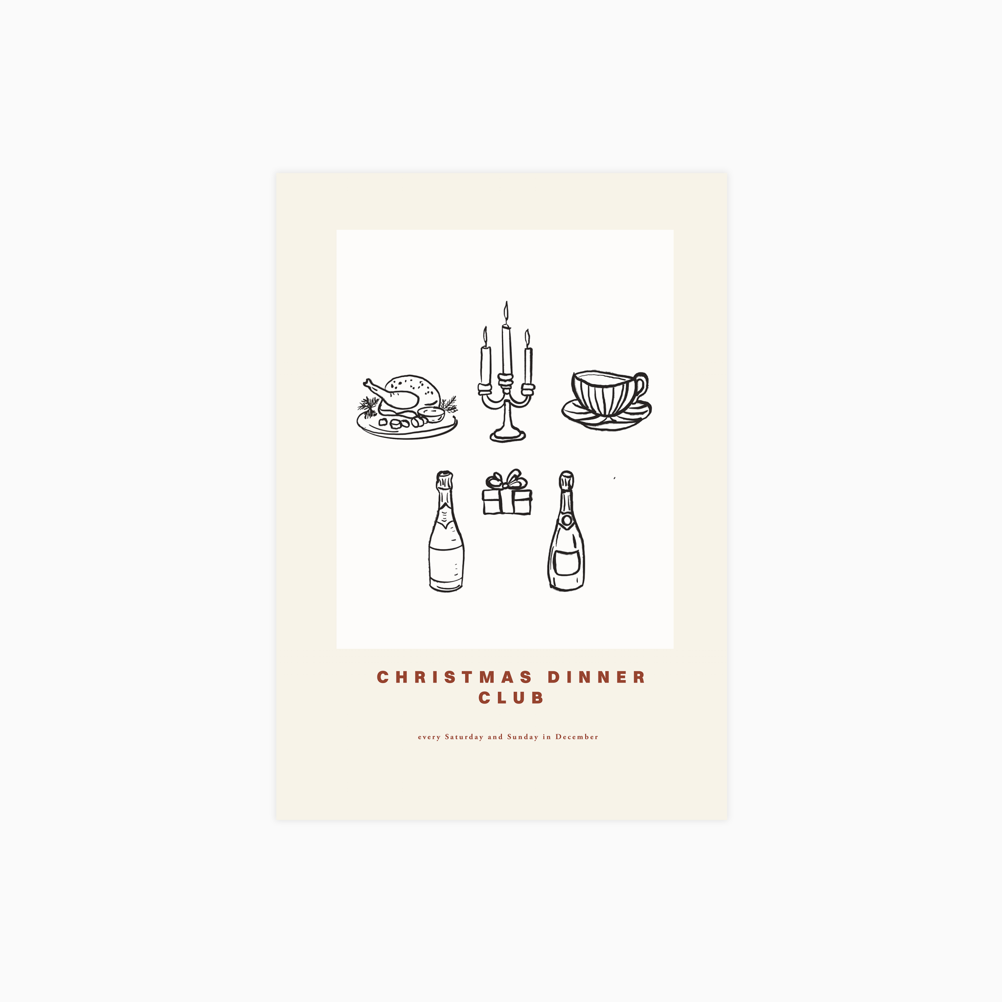 Christmas Dinner Club Poster