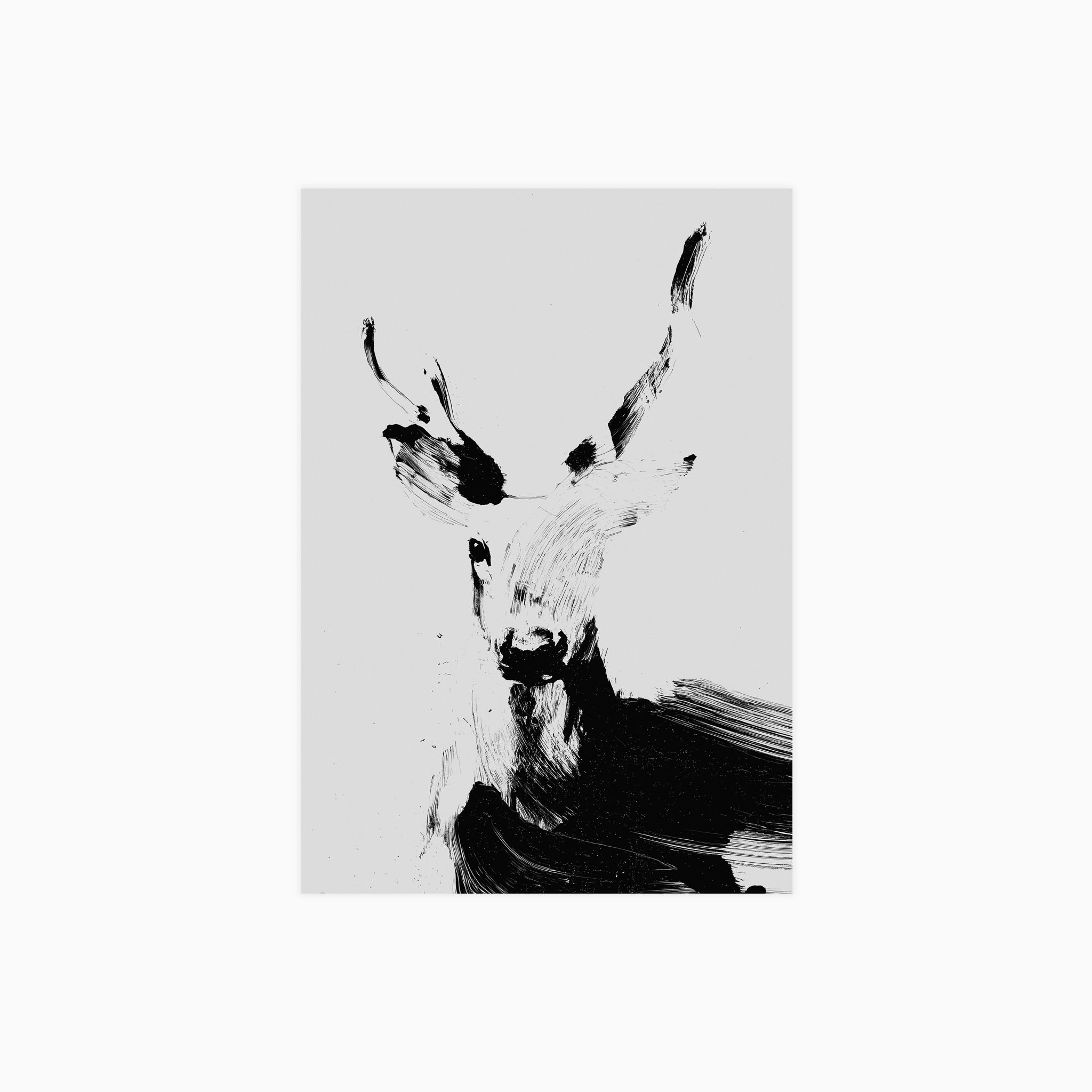 Abstract Deer No 03 Poster