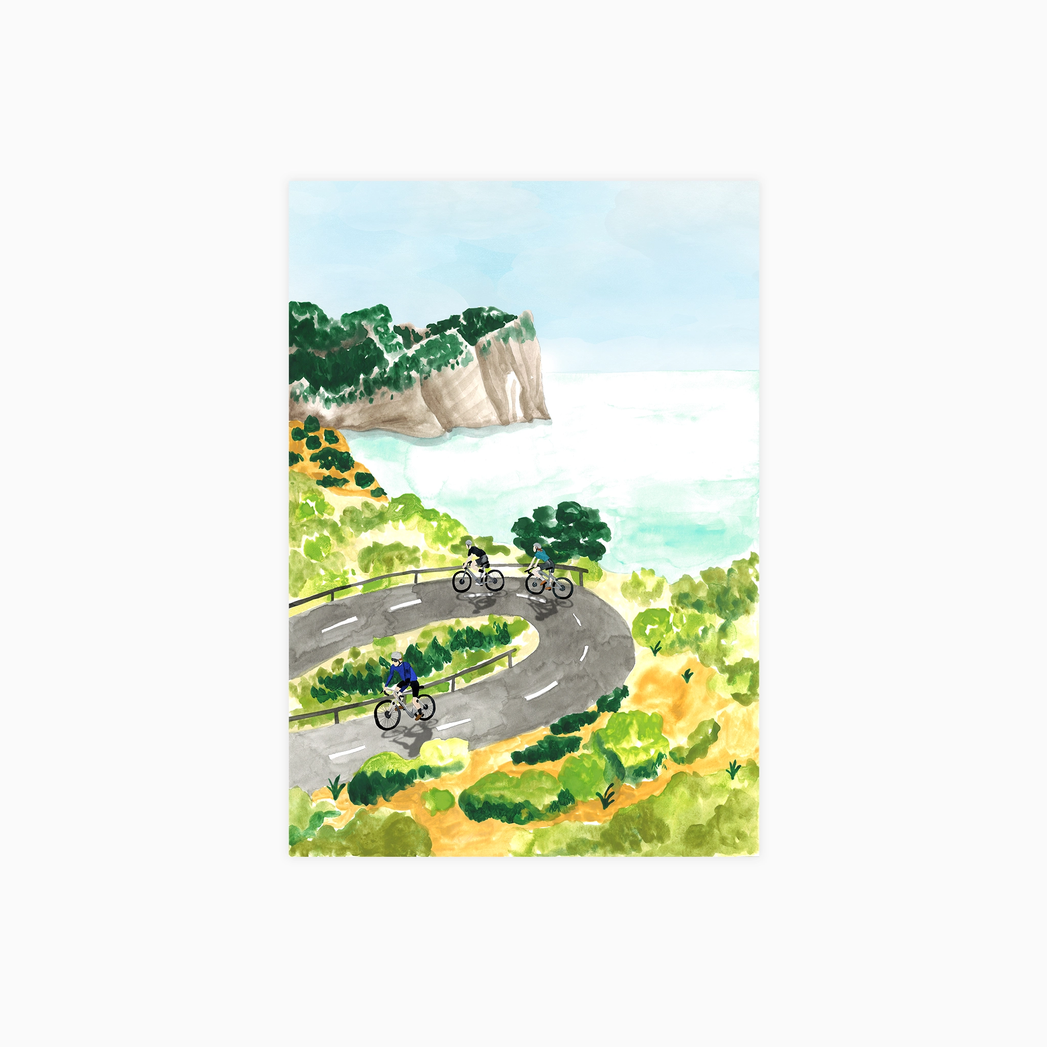 Cycling Cap Formentor Poster