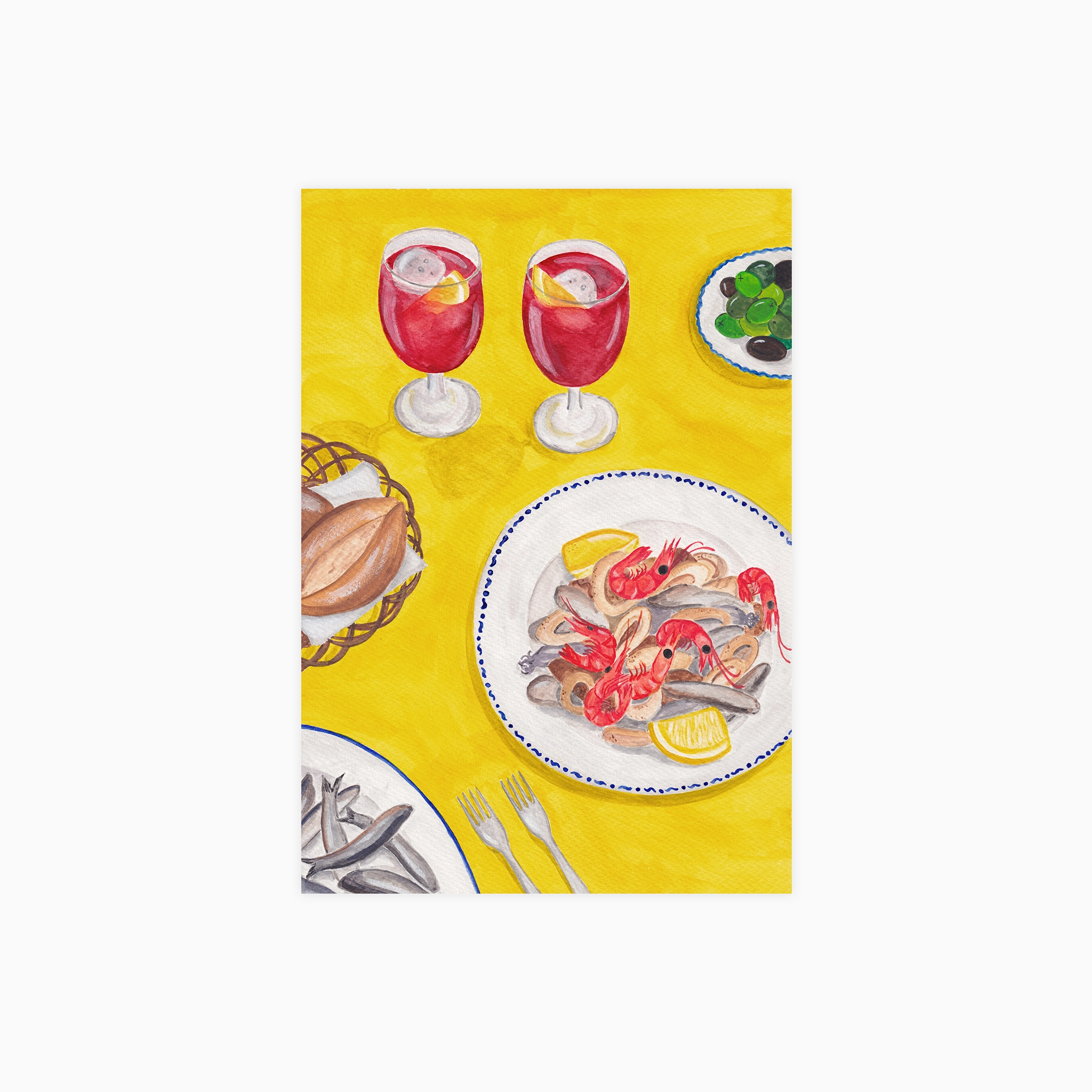 Platos de Garrucha Poster